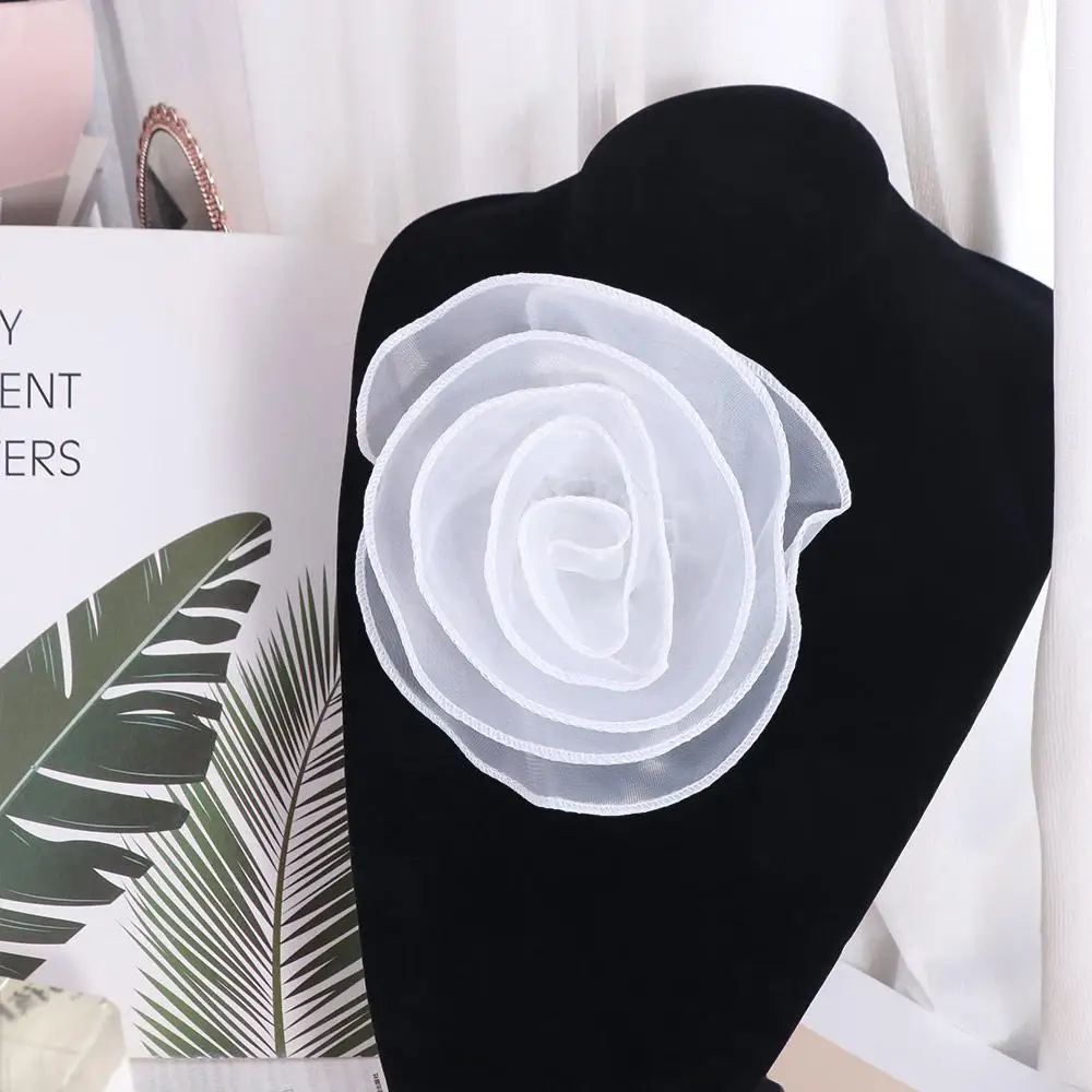 Multi-layer Organza Large Flower Patch 3D Chest Flower Clothing Patch Handmade Brooch Accessories Clothes Appliques Sewing