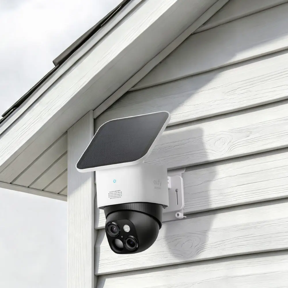 No Drill Fixed Bracket For Eufy Solar Security Camera Aluminum Alloy Wall Gap Mount Outdoor Surveillance Device