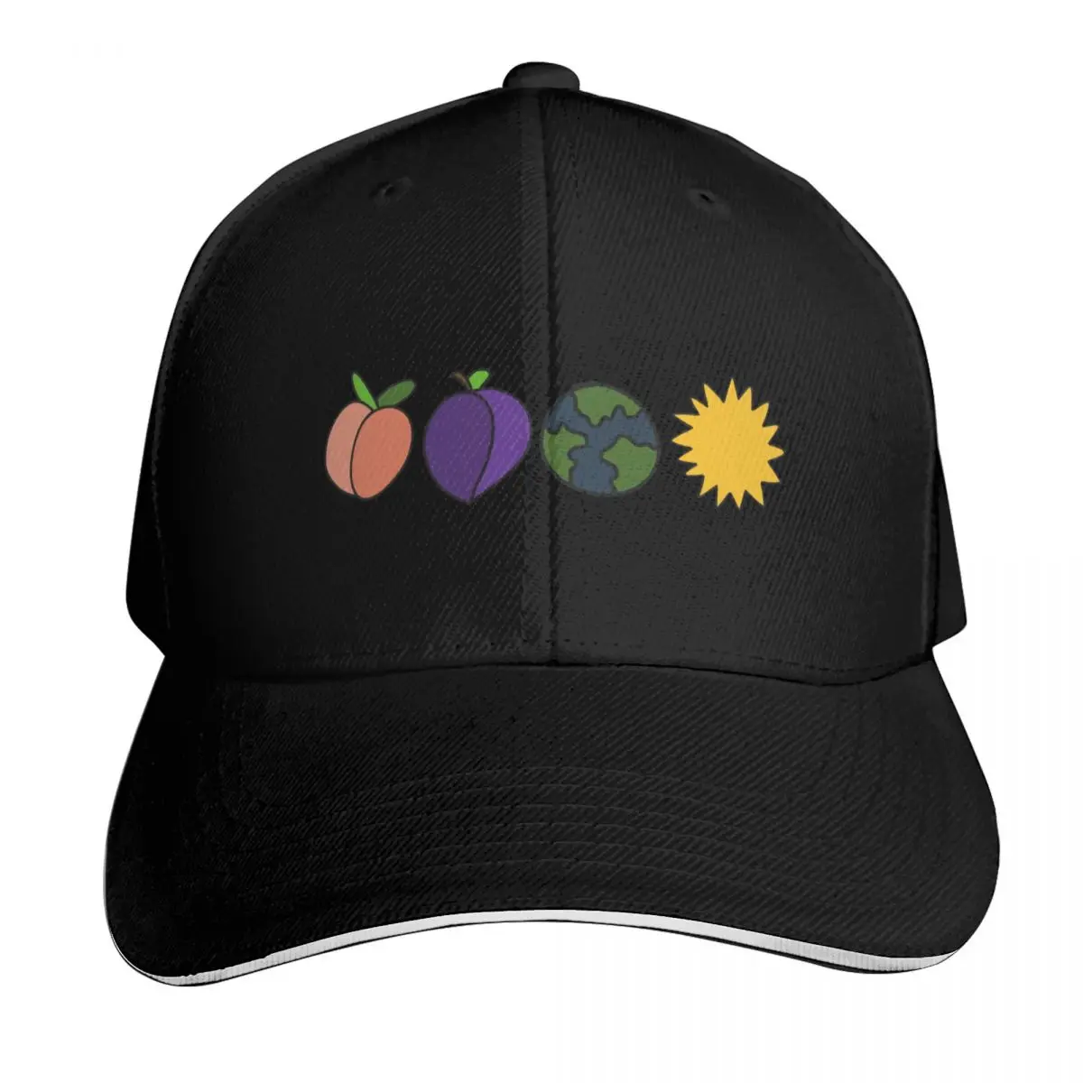 The Front Bottoms Peach Baseball Cap Streetwear Hip Hop Trendy Vintage Retro Embroidered Lightweight Packable