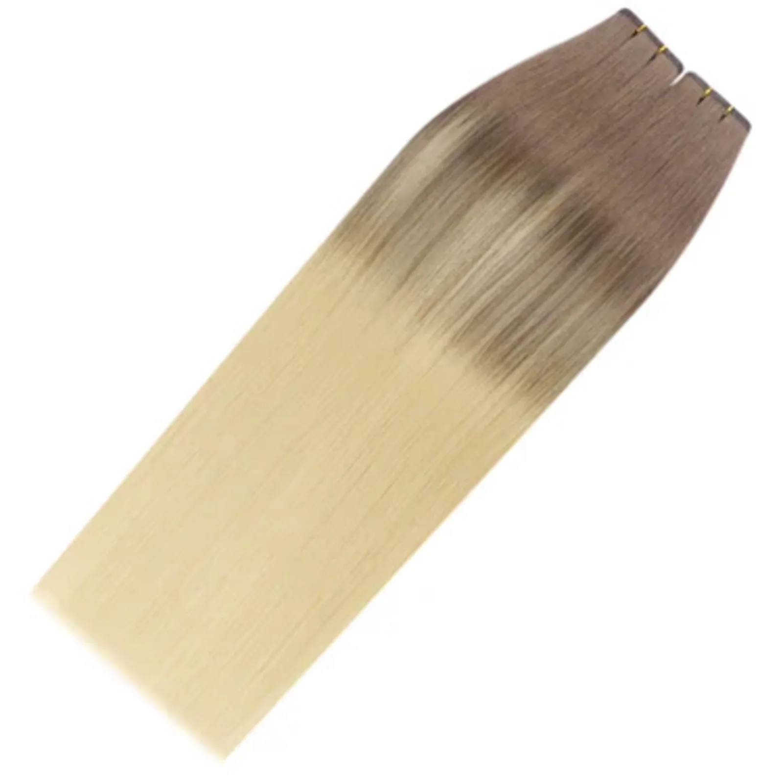 Extensiones de trama de seda plana YoungSee, extensiones de cabello virgen invisibles, Color Balayage, 100% trama de cabello humano Real de 14-24 pulgadas