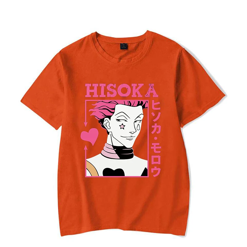 Nowy seksowne Anime Hisoka koszula z nadrukiem damski Casual niestandardowa koszulka letnia koszulka topy Y2k