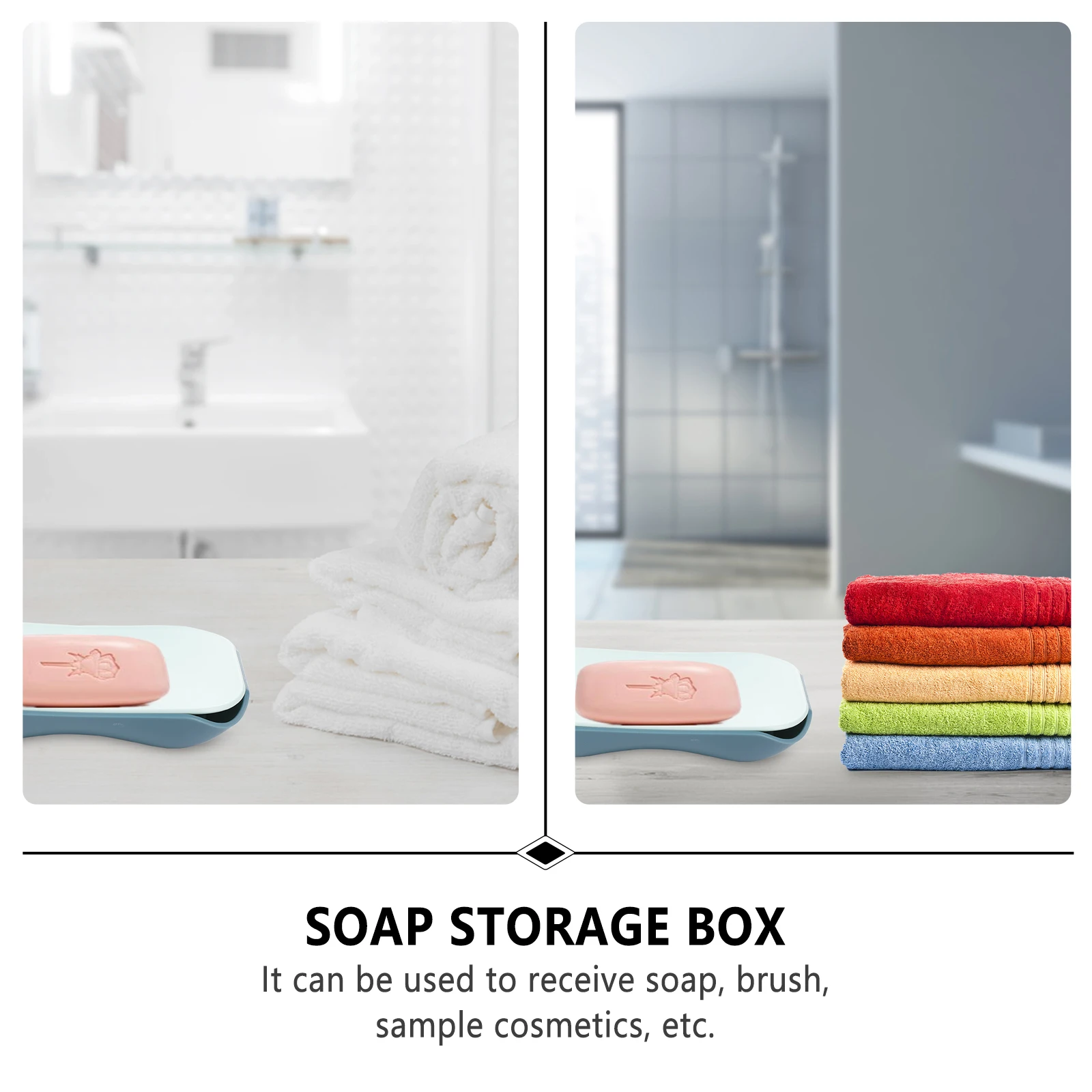 

Creative Cartoon Soap Box for Bathroom Household Use Draining Drying Strong Resistant Smooth No Burrs Open Design Portable
