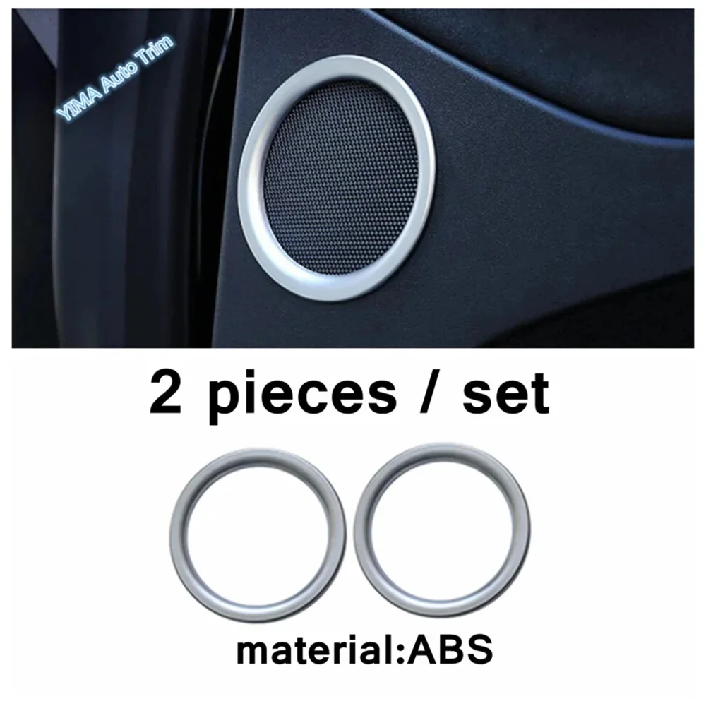 

Car Door Stereo Speaker Cover Trim Garnish Bezel Moulding For Tesla Model 3 2018 - 2024 / Model Y 2021 - 2024 ABS Accessories