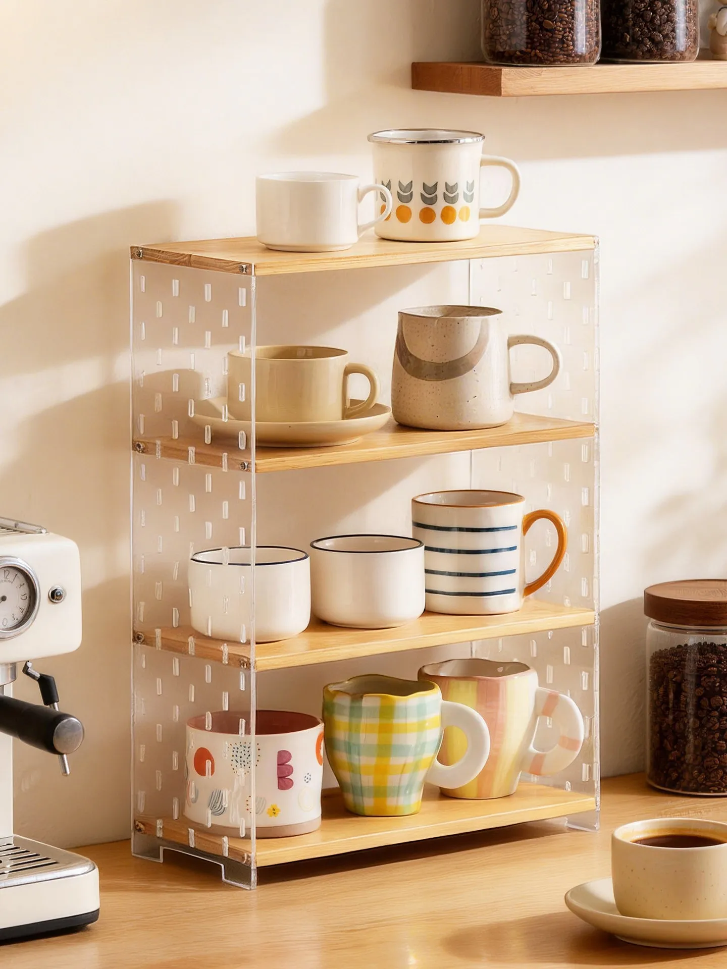 acrylic-cup-holder-multi-layered-storage-rack-display-shelf-for-tea-set-coffee-corner-bathroom-organizer-no-brand-registered