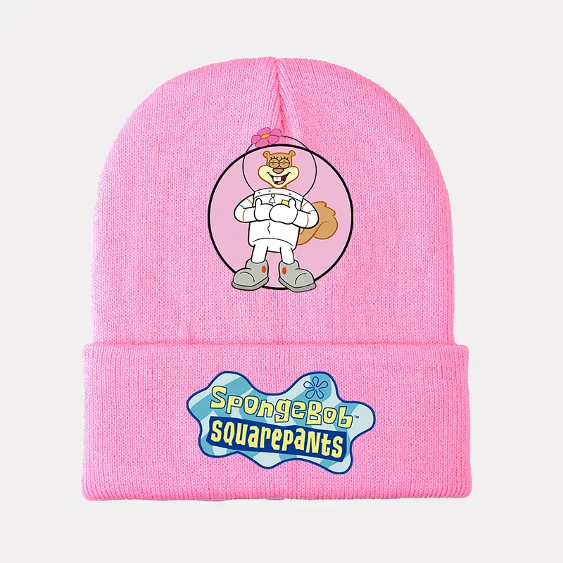 SpongeBob SquarePants Knitted Hat Anime Patrick Star Cartoon Knit Cap Children Beanies Skullcap Cartoon Winter Warm Casual Hat