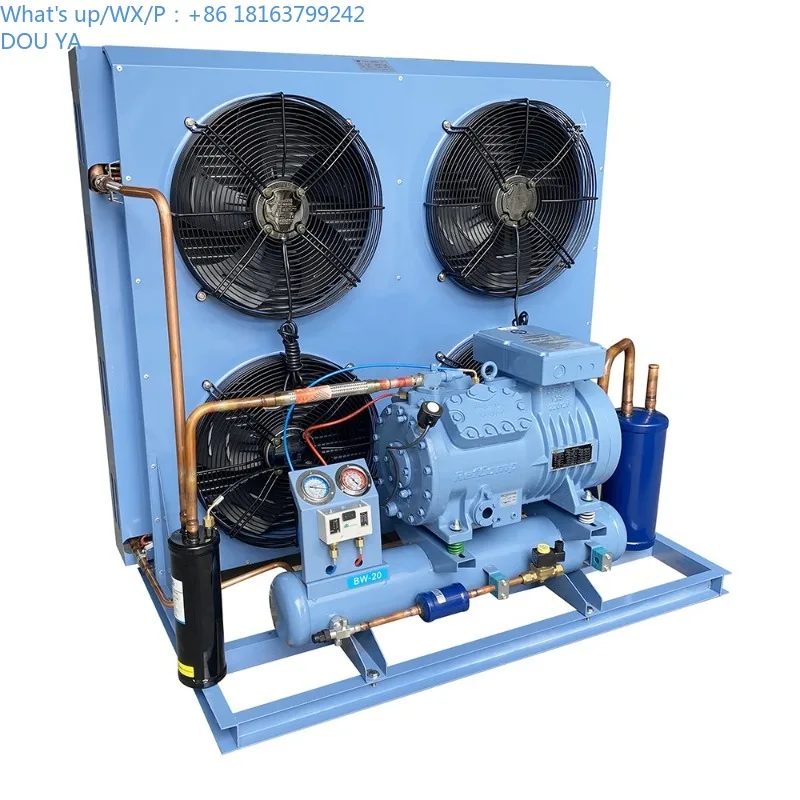 Factory High Accuracy H Type Compressor Refrigeration Semi Hermetic Condensing Unit for Cold Room