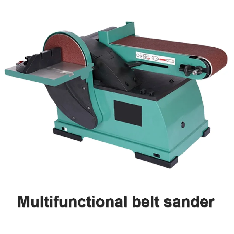 220V High-Power Abrasive Belt Sanding Tools Sandpaper Polishing Machine 0-60° Angle Adjustable Electric Woodworking Sander