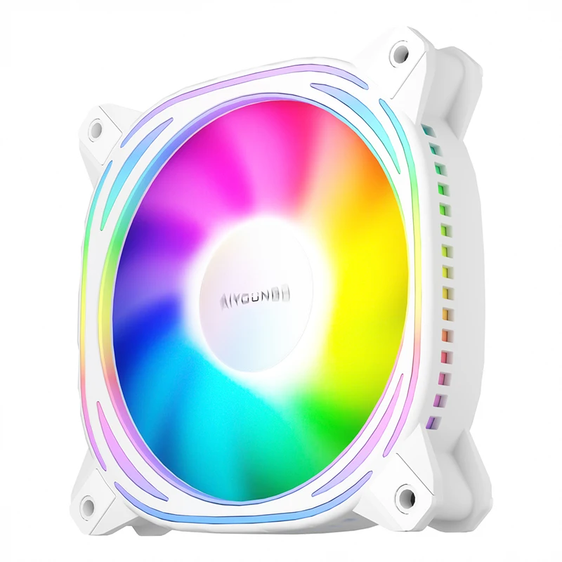 Aigo Z12 Computer Case Fan Reverse Ventoinha PC 120mm Rgb Fan Cooler 4pin PWM CPU Cooling Fan 3pin5v Argb 12cm Ventilador