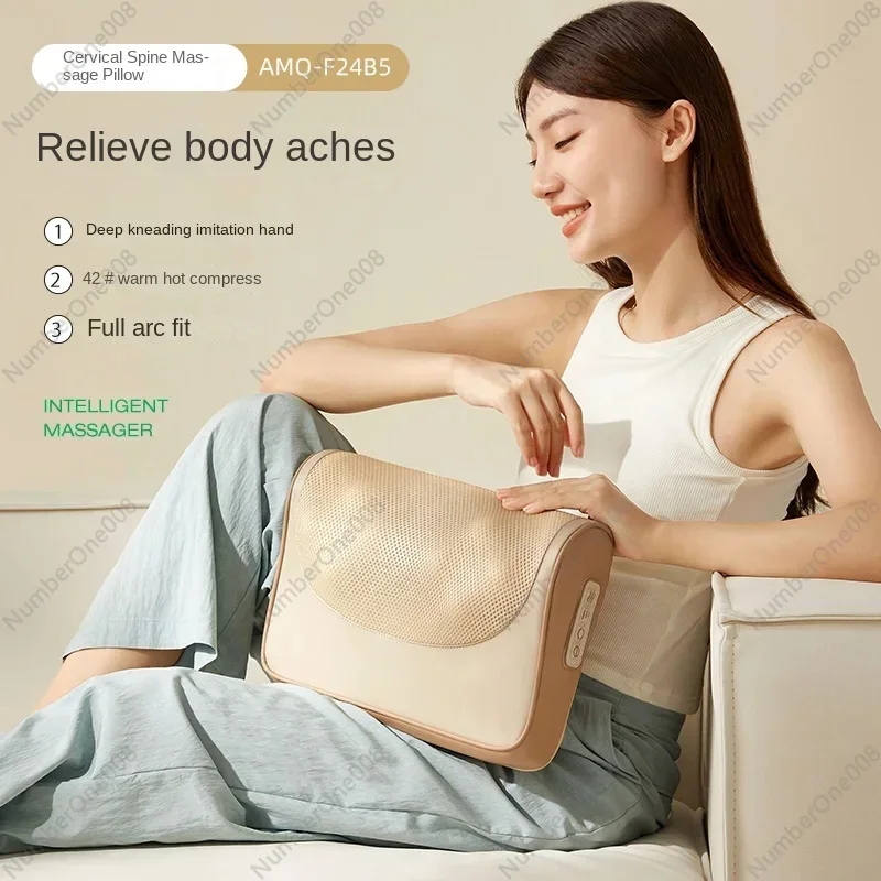 

110V/220V Intelligent Neck Massager with Heating Pad for Neck, Shoulder, and Back Pain Relief