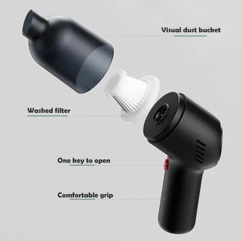 Wireless Car Vacuum Cleaner Handheld Mini 8000pa High Suction Rechargeable Wet Dry Cleaning