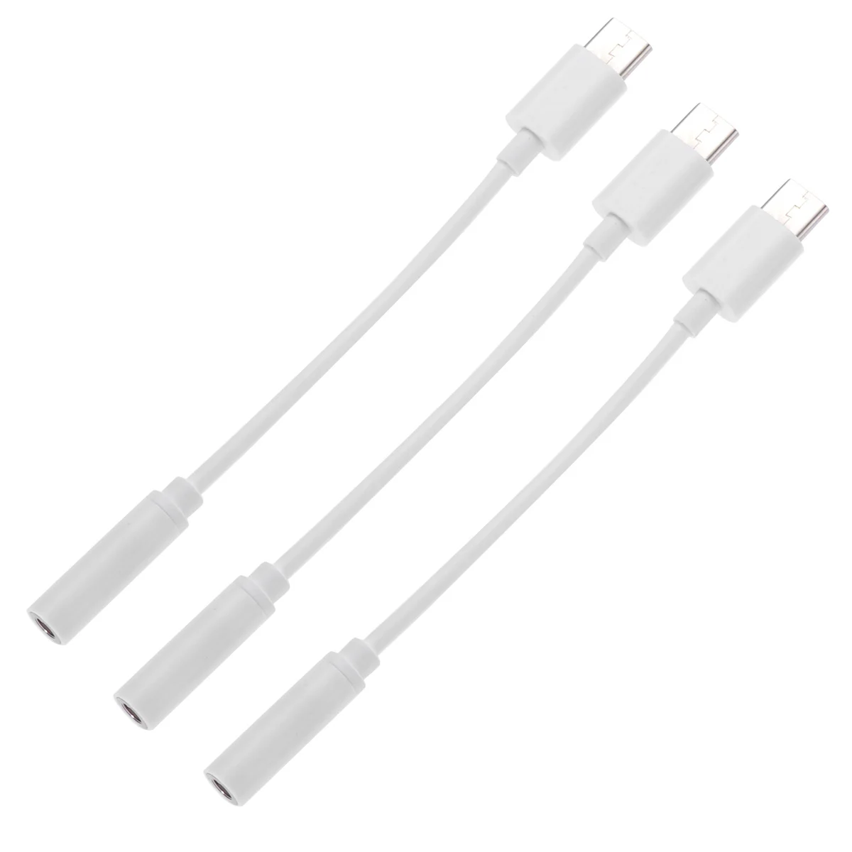 

3 Pcs Type C USB C to 35mm Headphone Audio Jack Adapter Type C Male to Female Aux Jack Stereo earphone headphone Cable Converte