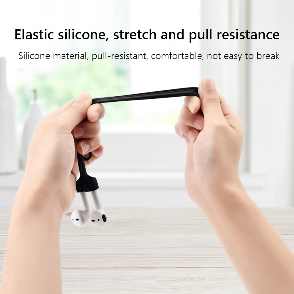 Wireless Magnetic Earphone Hanging Rope Cable For AirPods 3 2 1 Pro Anti Lost Silicone Cord Holder Cable Earphone Accessories