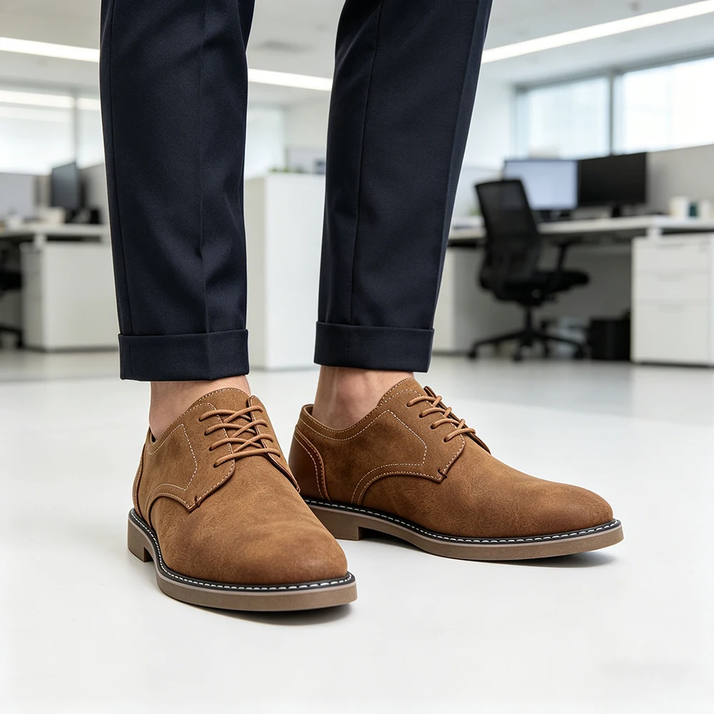 

Men Leather Shoes Fashion Comfortable 2026 Brand Shoes Men Leather
