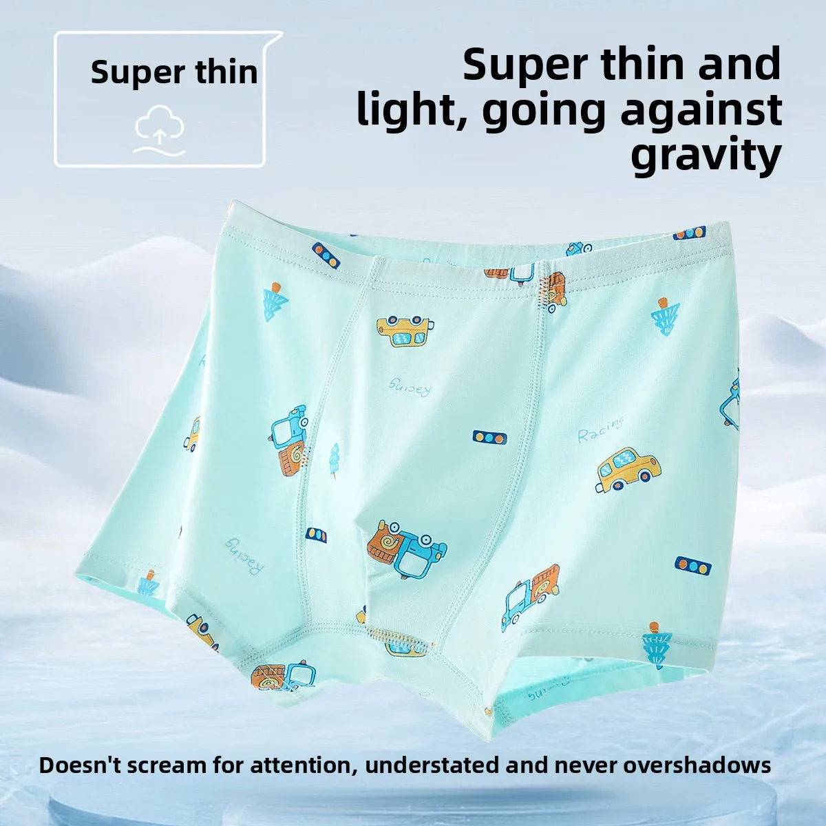 3 Pack Boys Underwear Class A Modal 10A Antibacterial Cartoon Kids Summer Breathable Briefs