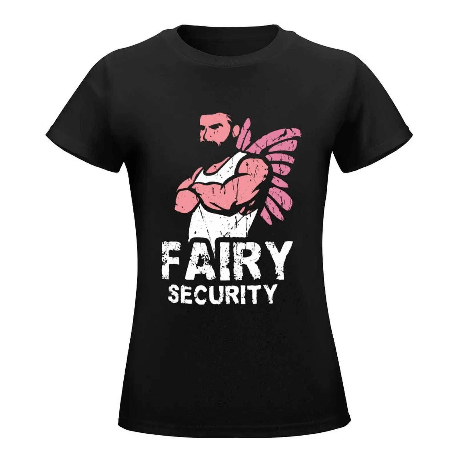 Fairy Security Best Dad Ever T-Shirt summer top funny Womens clothing