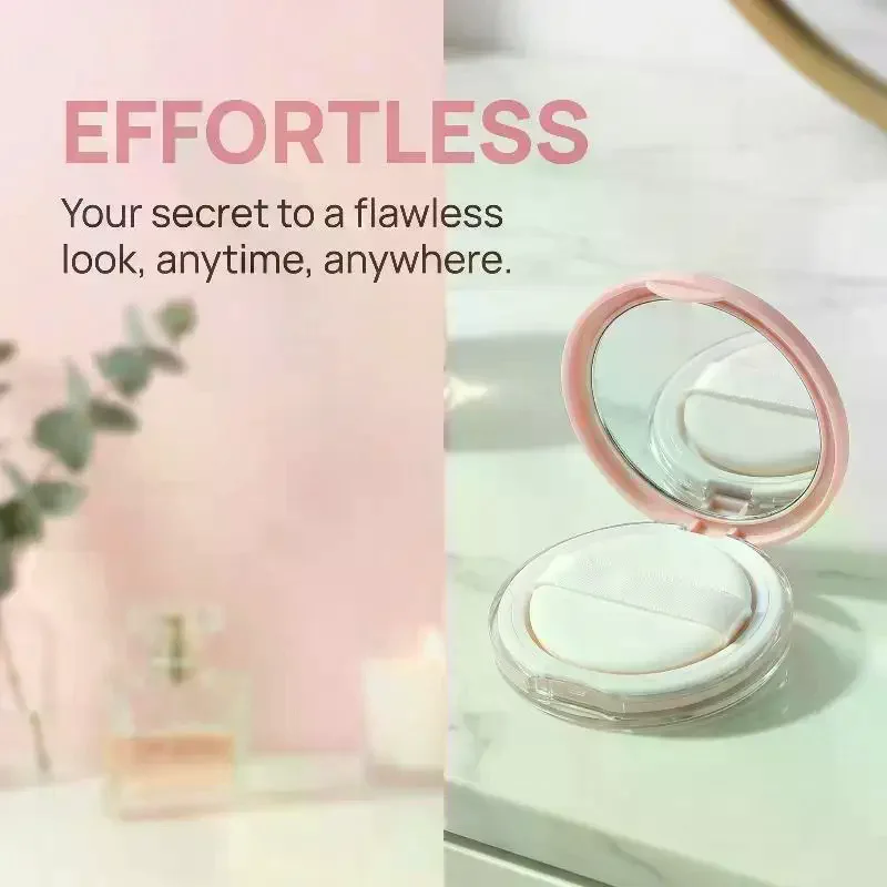 3g Travel Makeup Container Cosmetic Sifter Portable Plastic Powder Box Empty Loose Powder Pot With Mirror Loose Jar