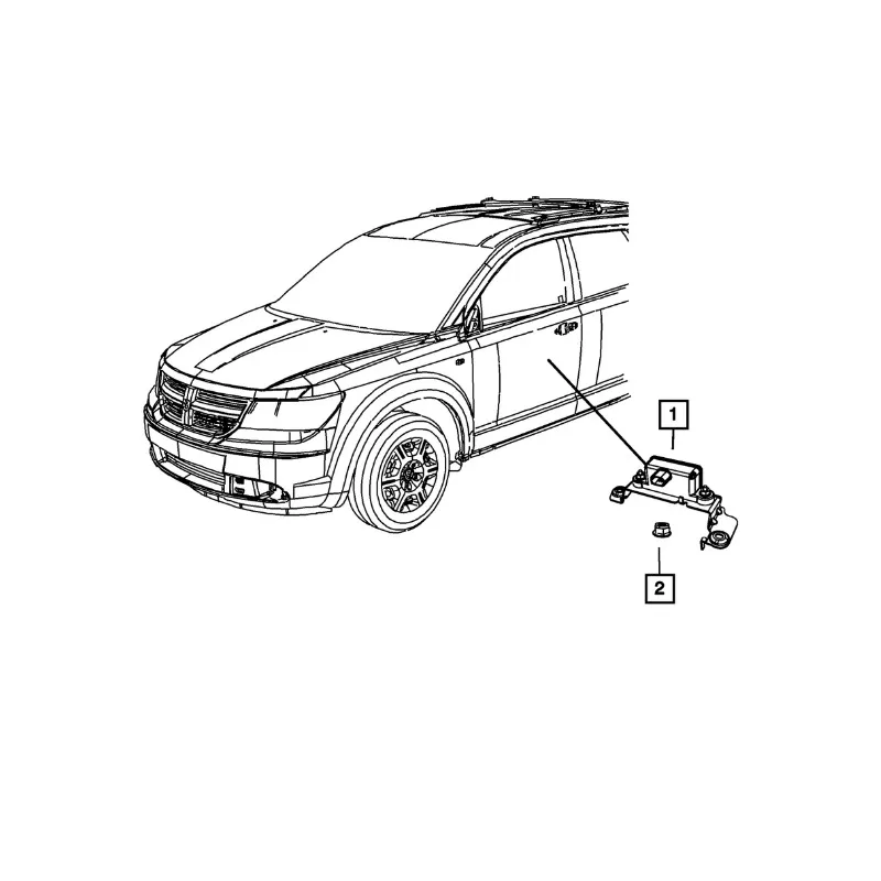 Original high quality  For Dodge Journey 2011-2017 Dynamics Sensor Controller Replacement 56029562AB 56029562AC Car Accessories