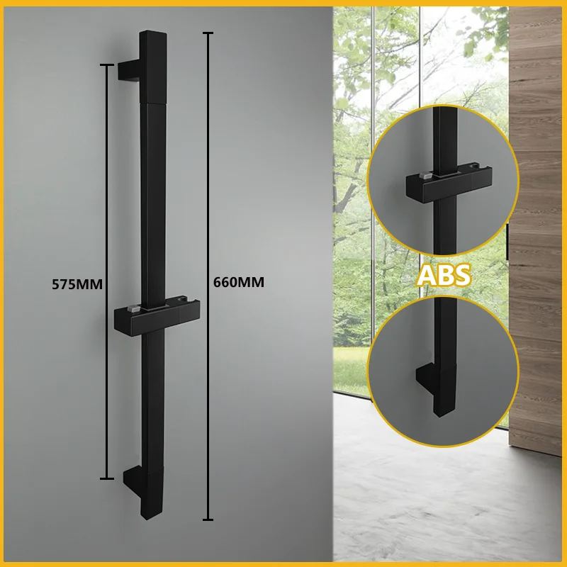 Imagem -03 - Conjunto de Barra Deslizante para Chuveiro de Parede Trilho Deslizante Ajustável Funções Abs7 Chuveiro Tubo de Chuveiro de 15 m