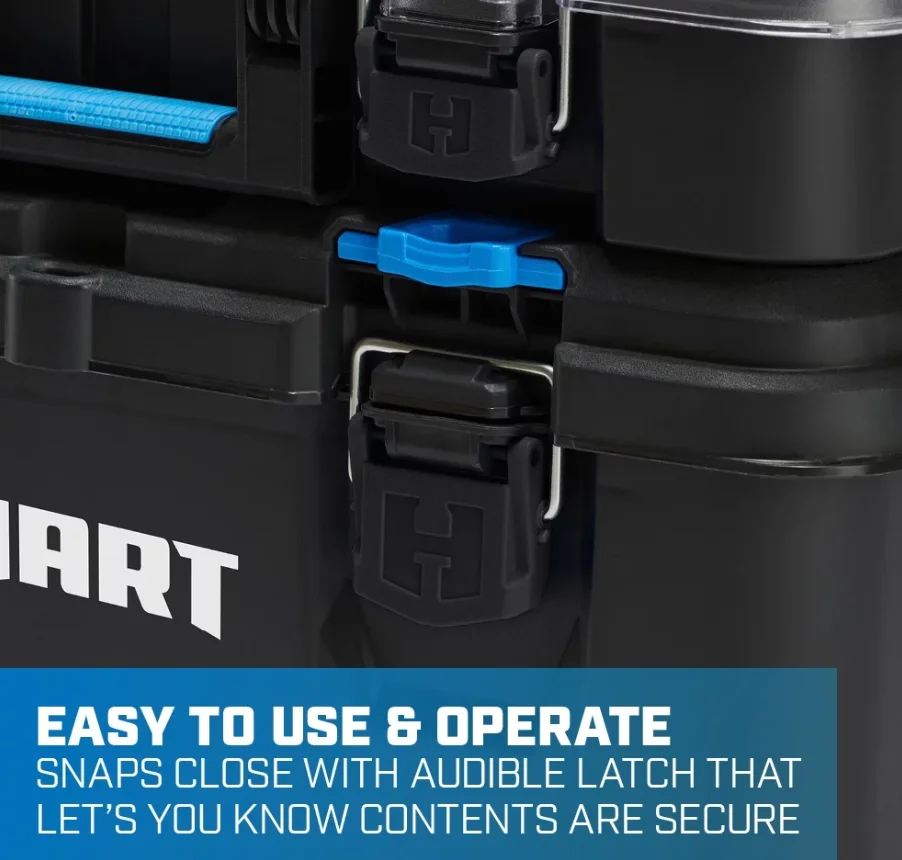 Hard Stack Cart Mobile Tool Box, Hardware Storage, Fits 7 Diferentes Componentes do Sistema de Armazenamento Modular e Ternos