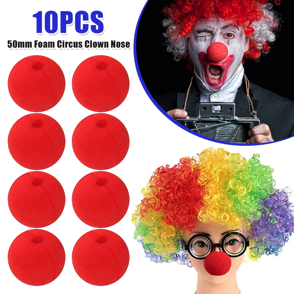 50mm Rode Spons Ballen Schuim Circus Clown Neus Zacht voor Rode Neus Dag Circus Foam Ball Cosplay Props Circus cosplay Kostuum