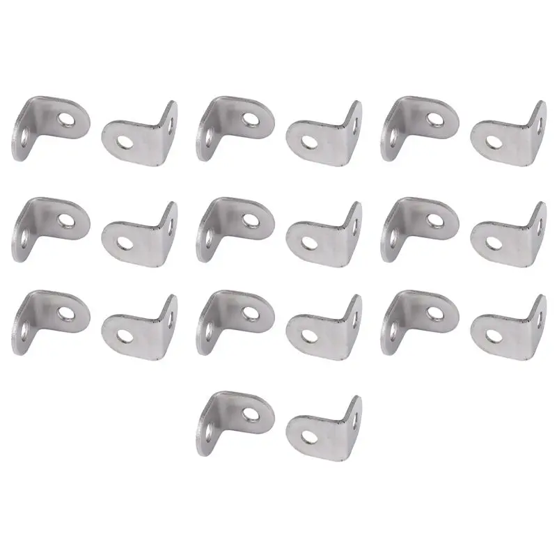 [NEWA08R】 20Pcs 20Mm X 20Mm 90 Degree Shelf Support Corner Brace Angle Bracket