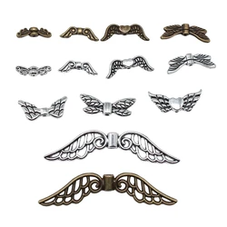 20pcs Angel Wing Small Hole Beads For Jewelry Making Antique Silver Color DIY Crafts Making Findings Handmade Jewelry Findings