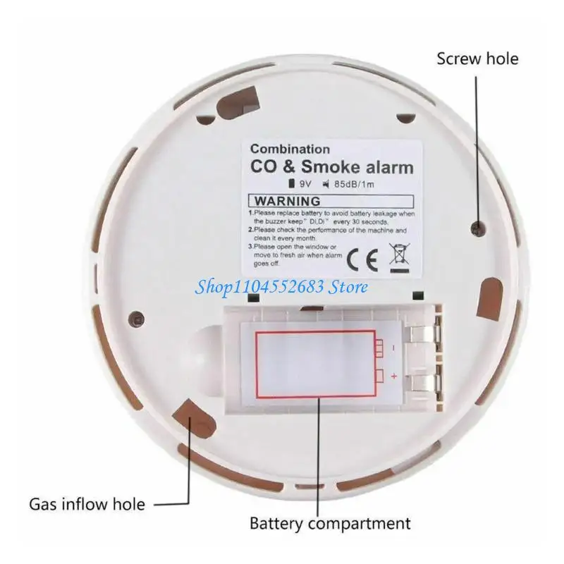 

Y6GD Smokes CO Detectors Smokes and Carbon Monoxide Detectors Digital Display for Home