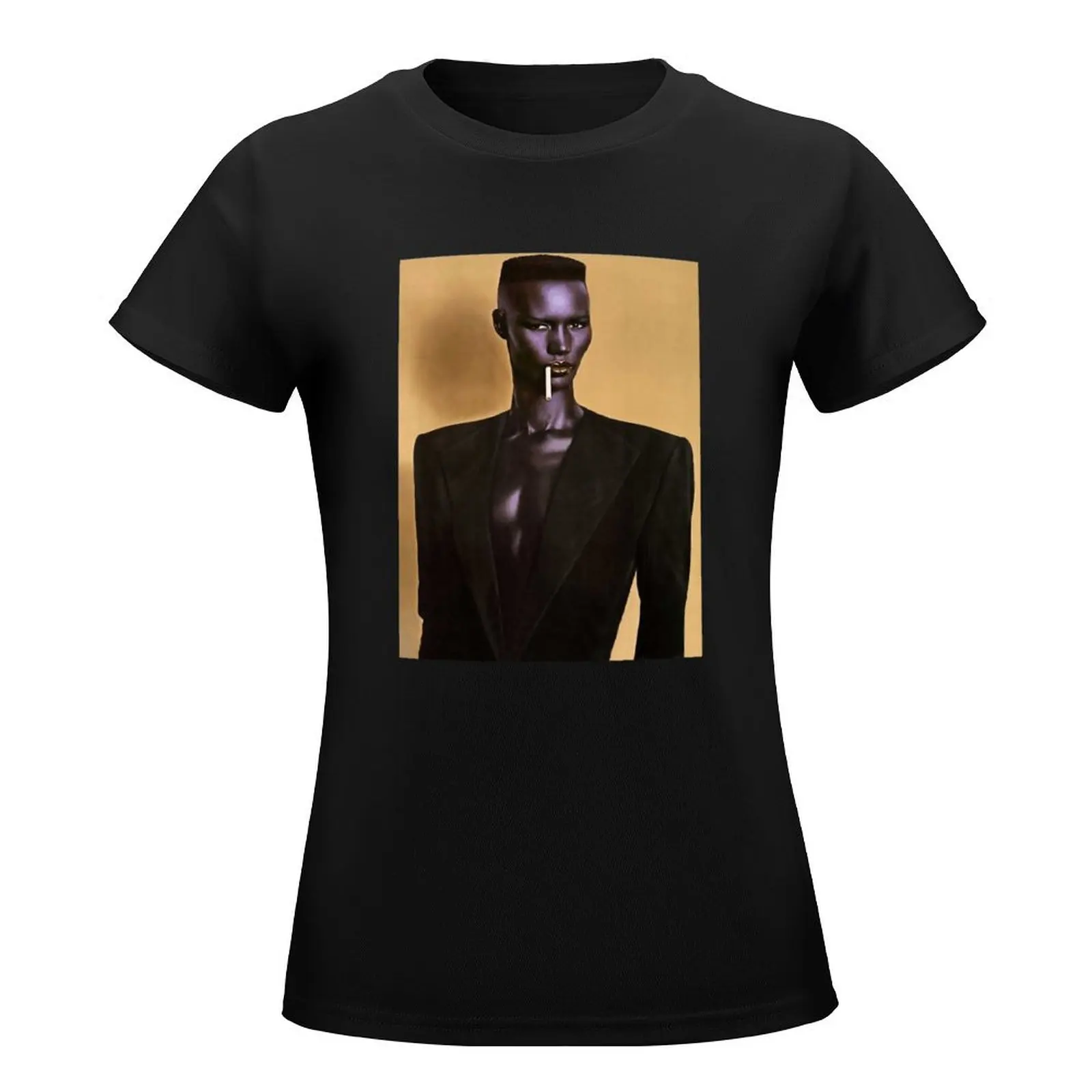 Grace Jones T-Shirt funny plus size tops new edition t shirts for Women