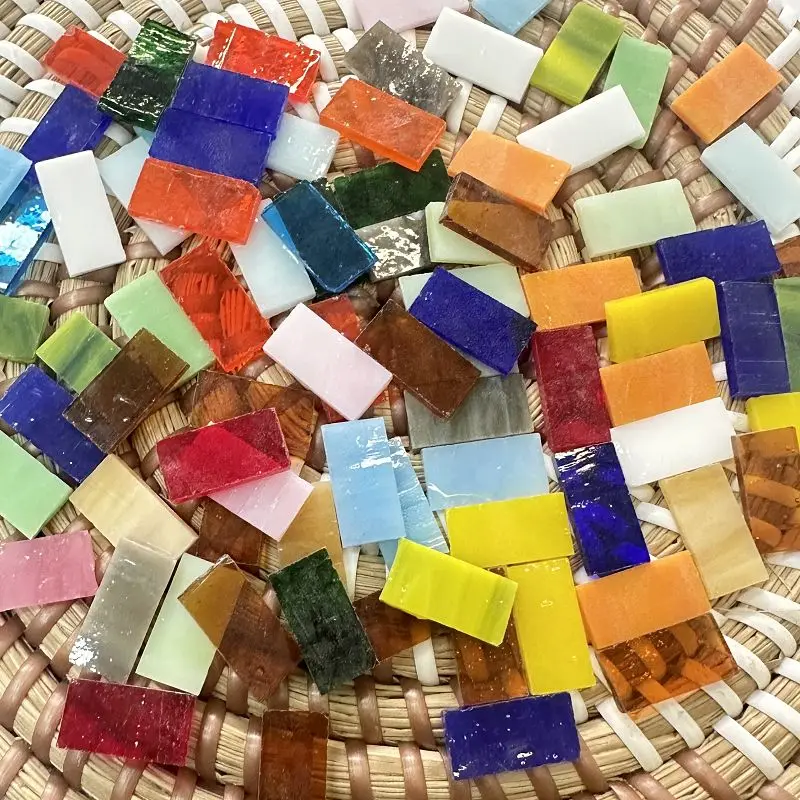 100 г прозрачная стеклянная мозаичная плитка, разноцветная мозаика, сделай сам, изготовление мозаики для слюды, ремесло, хобби, искусство, украшение для дома, стены arte 917