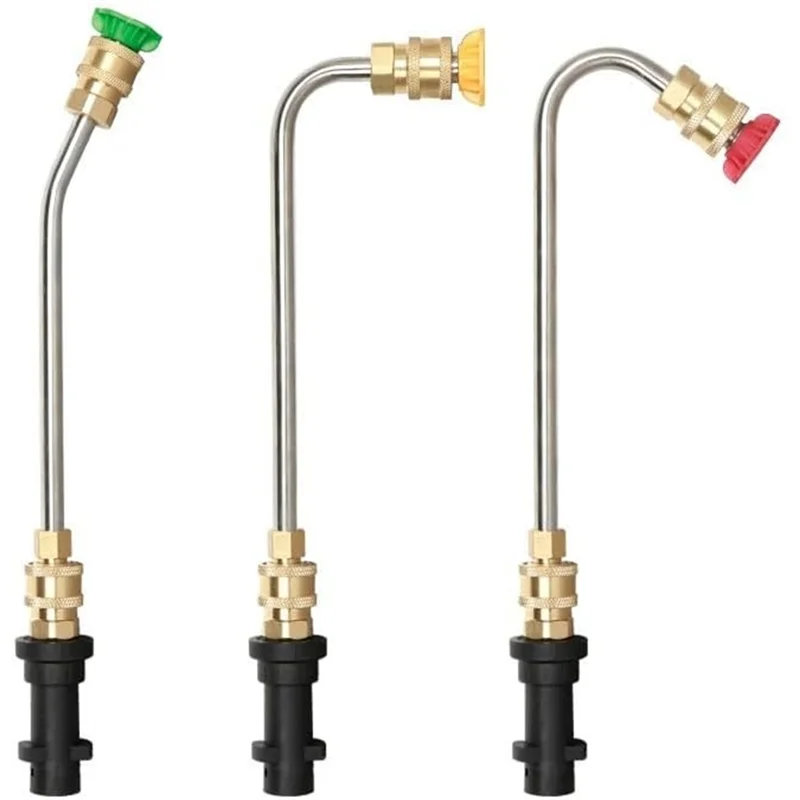 A04G-Kit adattatore per asta per lavatrice Accessori Ugello per pulizia ad alta pressione 30 gradi/90 gradi/Tipo a forma di U adatto