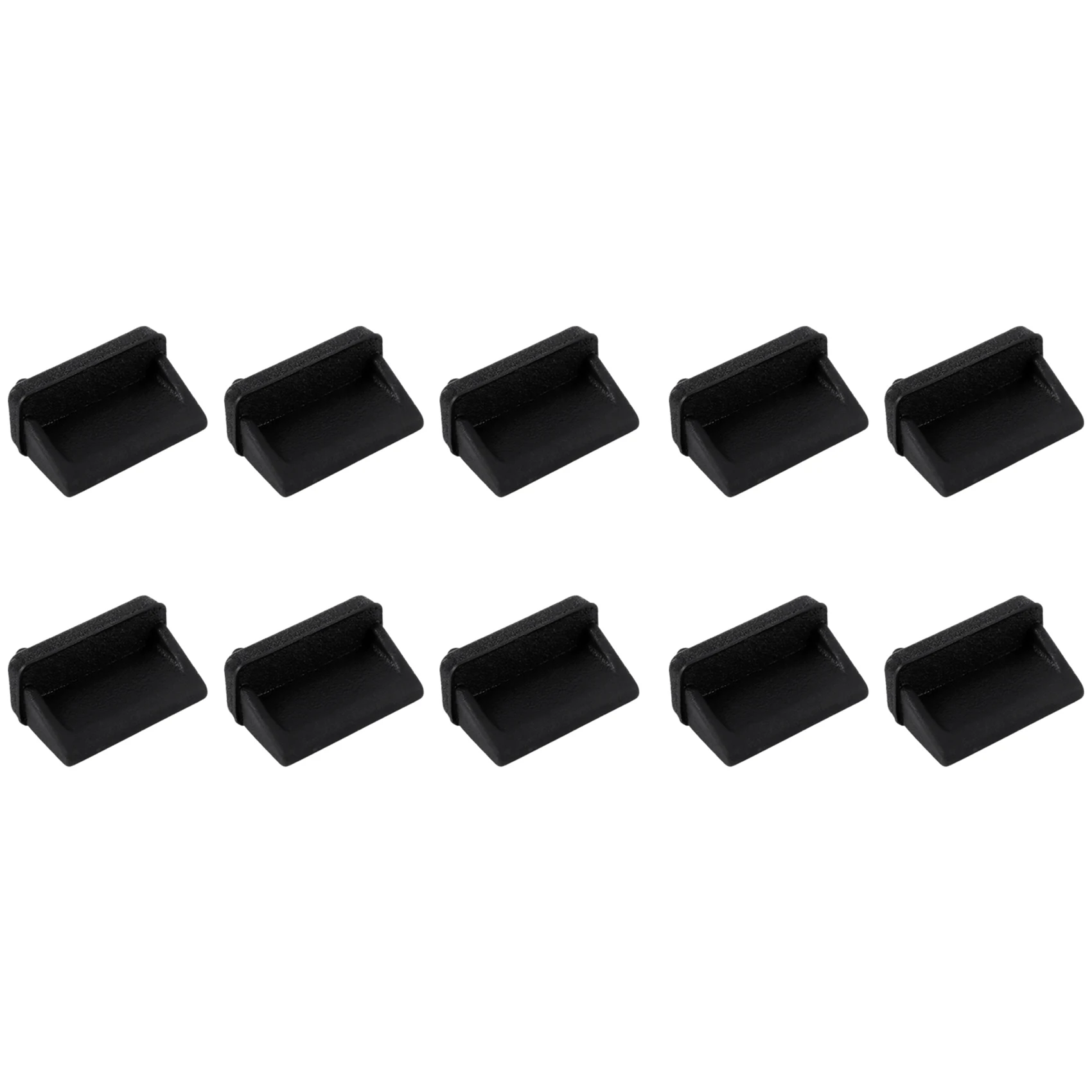 Super Deals 10 pcs Silicone USB port plug dustproof plug stopper protection cap black