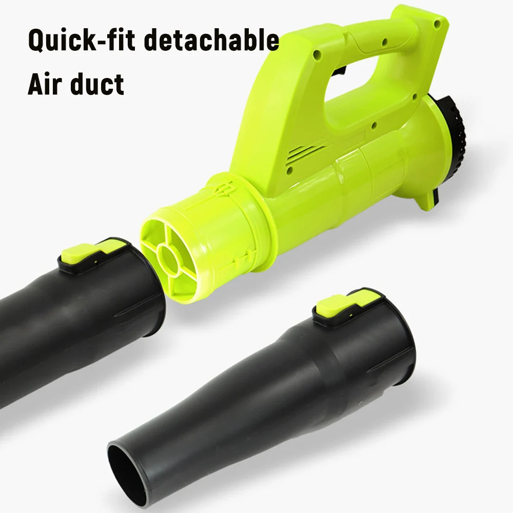 21 В Беспроводная воздуходувка для листьев, электрическая турбонагнетатель с питанием от аккумулятора, многофункциональная пылеуловитель, снегоочиститель для газона, сада, подъездной дороги