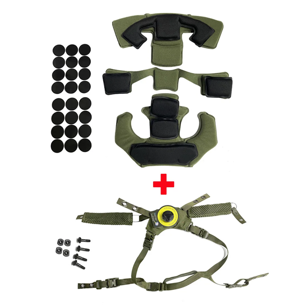 Sistema di sospensione per casco Wendy Casco tattico Cordino regolabile FAST MICH Accessorio per casco da caccia all'aperto Spuggy Pad