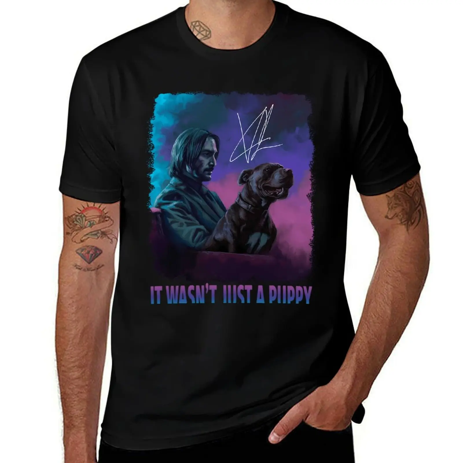 It Wasnt Just A Puppy Baba Yaga Wick 3 s Tri-blend T-Shirt t shirt men 100% cotton luxury brand T-Shirt