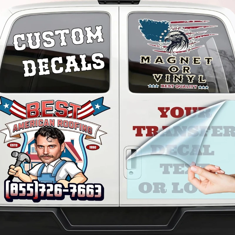 Choose Your Custom Sticker   Make Your Own Text or Graphic on Decals  Waterproof on Car Boat Mugs Window Mailbox