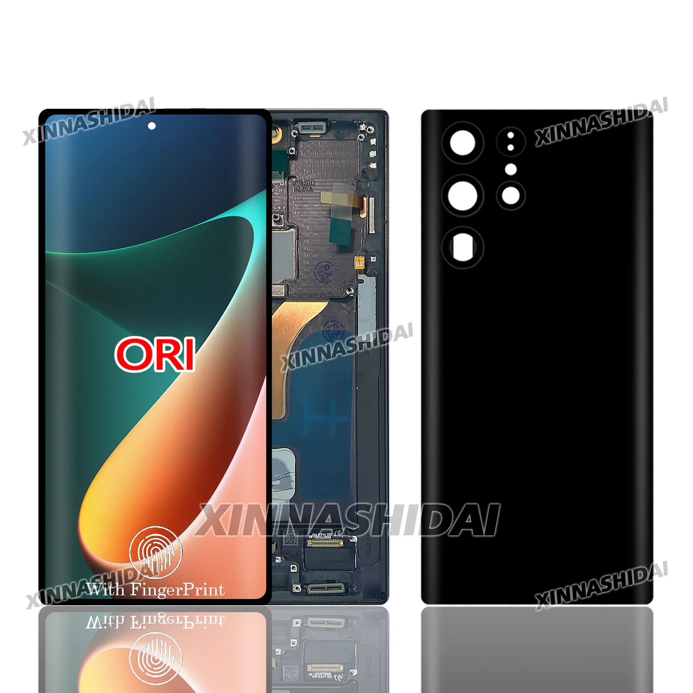 New 6.8''AMOLED For Samsung Galaxy S22 Ultra LCD Display Touch Screen Digitizer Assembly Replacement Parts