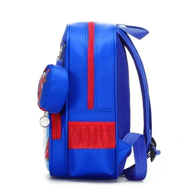 Disney Kids Cartoon Avengers Spider-Man Captain America  Backpack Schoolbag Girls Princess Sofia Backpack Primary Schoolbag