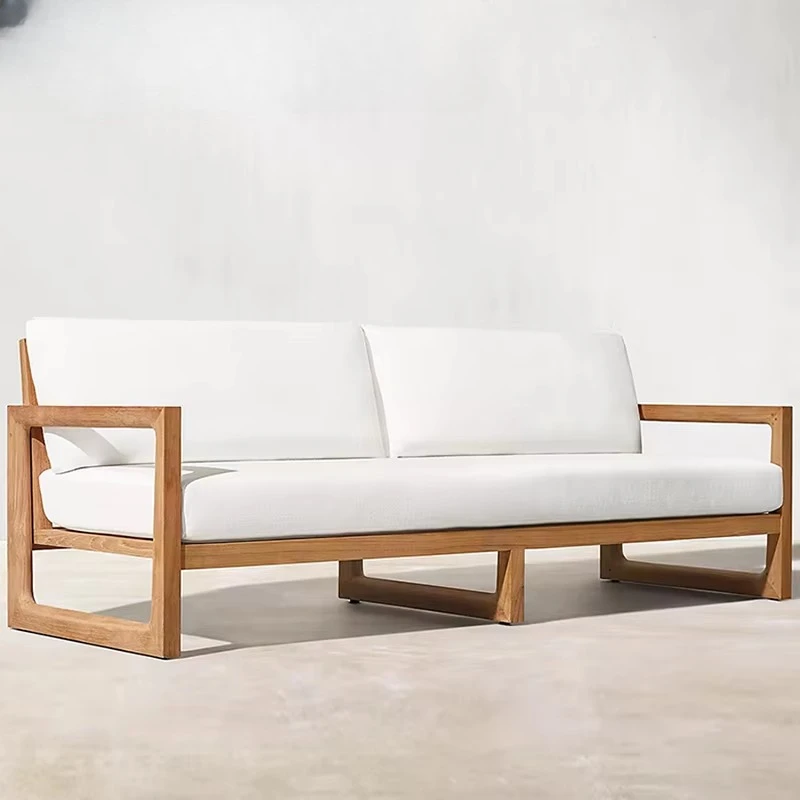 Luxury Patio Furniture for Lounge Garden Sets Wooden Teak Swivel Chair Outdoor Furniture Sofa Sectional Set