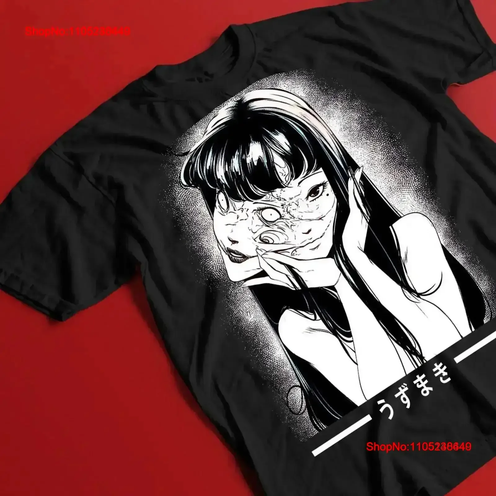 Tomie Junji Ito Anime Manga camiseta Horror japonés vintage lavado elegante Casual Top para uso diario ropa de diseñador para hombre