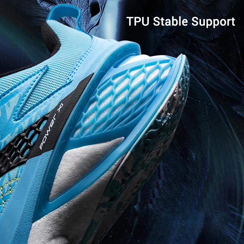 أحذية كرة السلة الاحترافية للرجال من Li-Ning POWER XI، وسادة بوم، حماية ثابتة، بطانة يمكن ارتداؤها، أحذية رياضية للمنافسة ABAU055