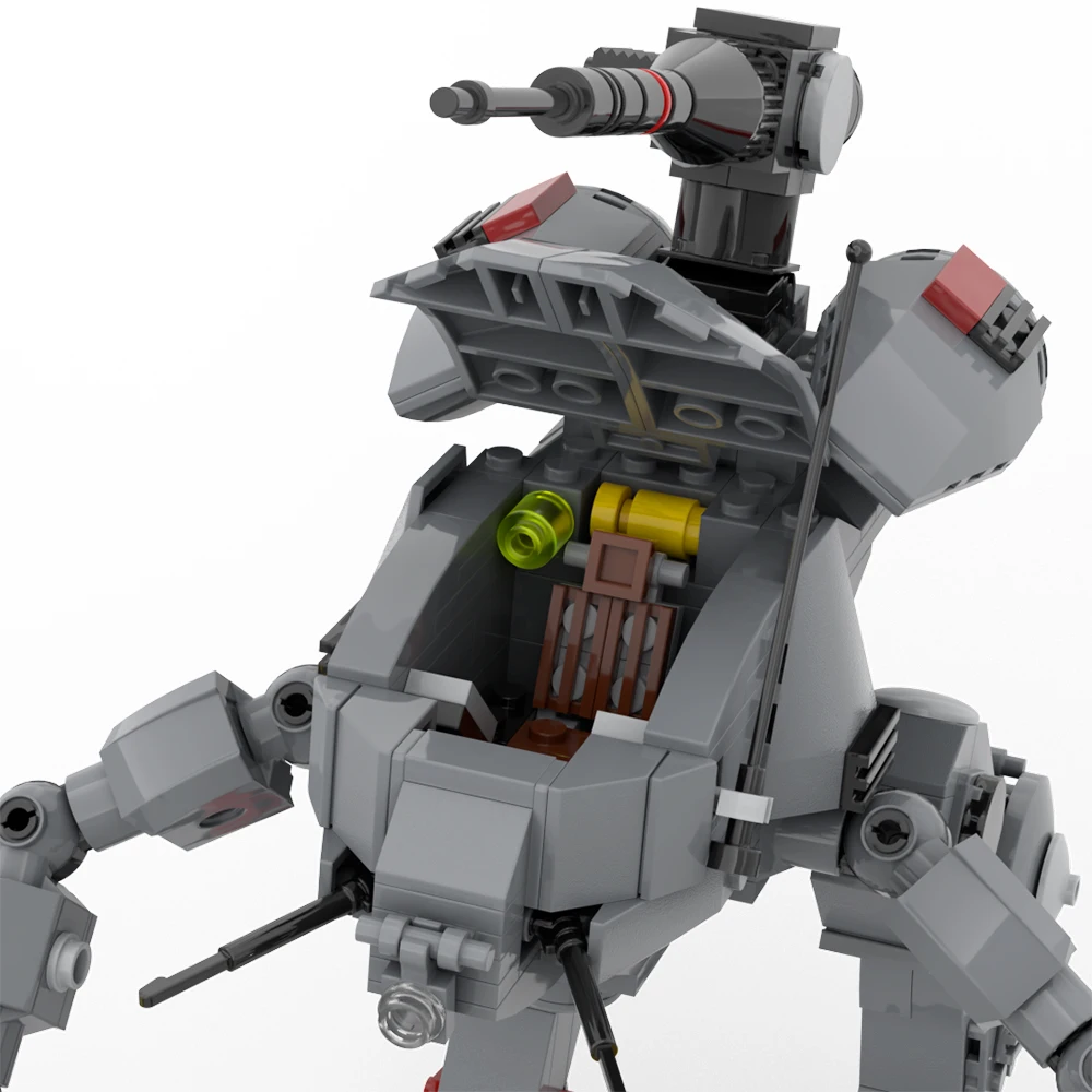 Bloques de construcción de ensamblaje MOC The Battle Robot, juguetes creativos DIY, es un gran regalo para los amantes de los bloques de construcción