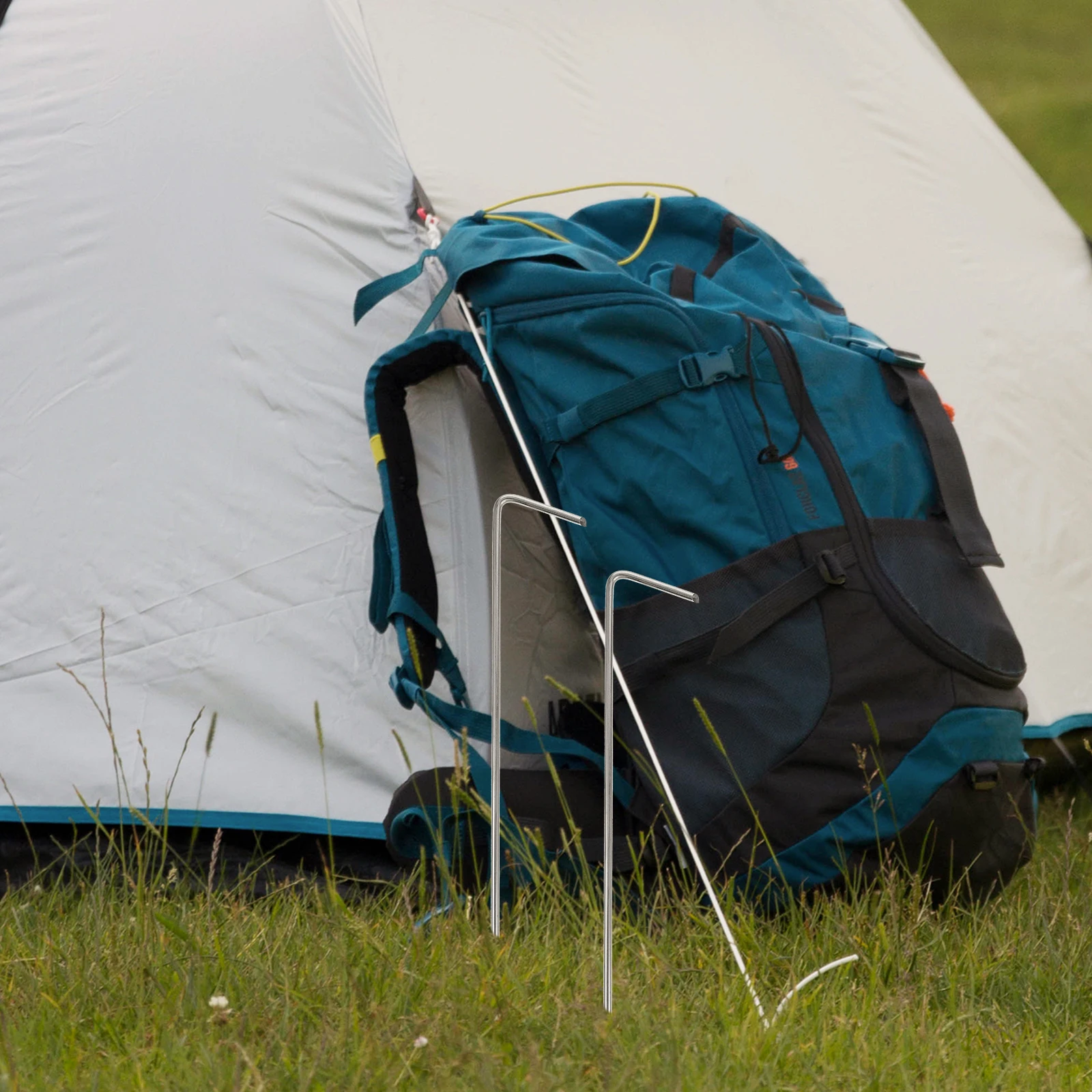 

30pcs Ground 5cm Camping Pegs Durable Iron Reusable Beach Stakes Gardening Tent Accessories Outdoor Snow Stakes