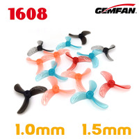 16PCS 8Pairs Gemfan 1608 40mm 3-Blade PC Propeller 1mm 1.5mm for Micro Whoop FPV Racing Freestyle Tinywhoop Drones DIY Parts