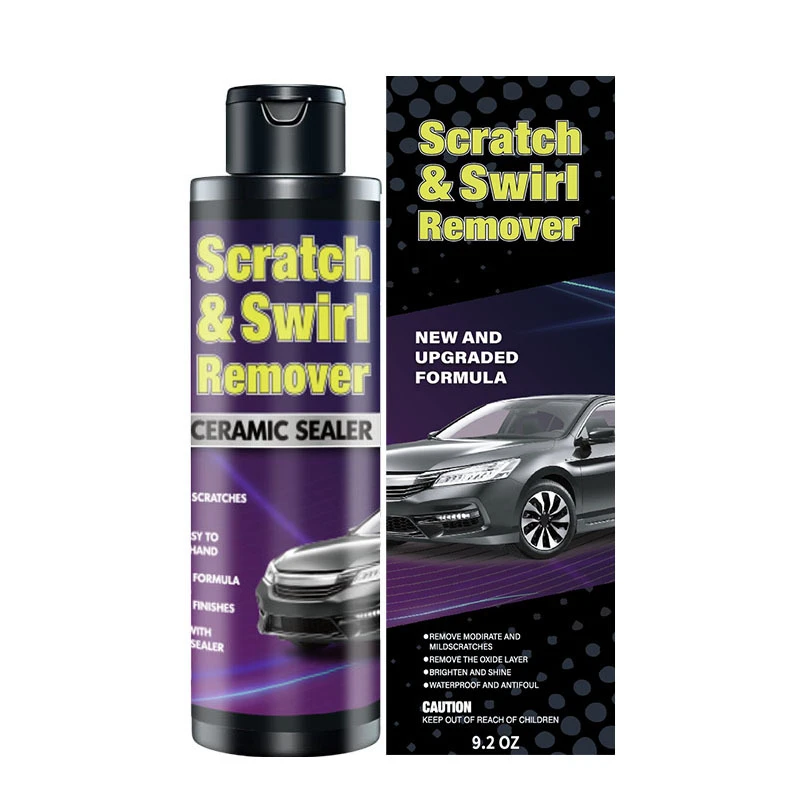 Scratch Swirl Remover Ceramic Sealer Car Paint Scratch Repair Polish Upgraded Formula for Gloss&Protection (9.2oz) 2026 New