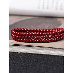 Natural Cinnabar Bracelet, Women's 108 Bracelets, Men's and Women's Necklaces