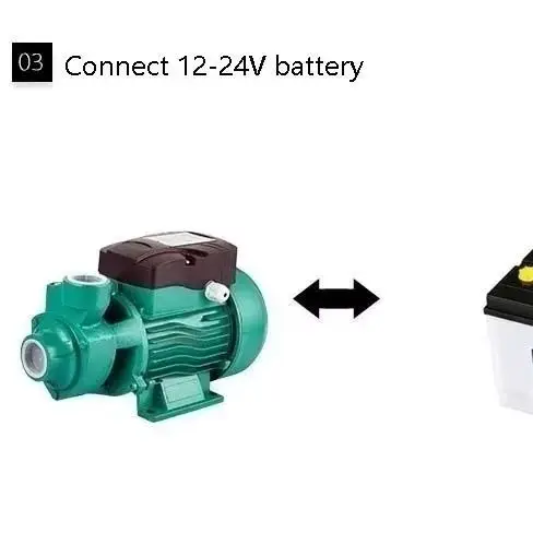 DC 12V 24V 48V Water Pump Brushed Motor Booster Pump QB60 High-lift Large Flow Solar Battery Pump Self-priming Pump