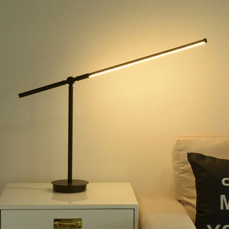 Modern Flexible Desk Lamps Iron Study/Computer Lights Reading Light Long Swing Arm Black LED Home Decor Table Lamp desk light