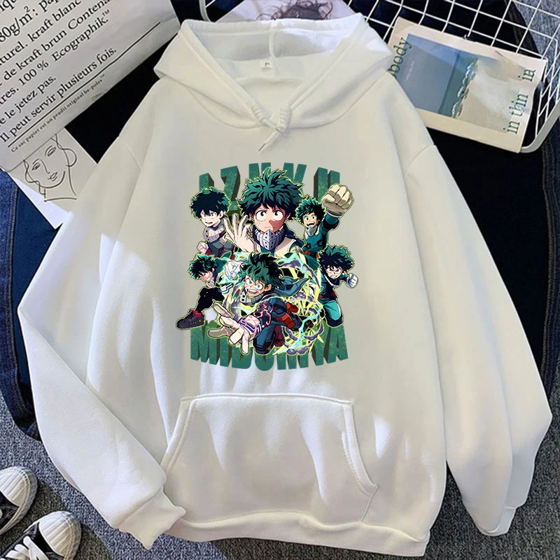 New Anime Deku Print Hoodie Women Men Casual Tops Autumn And Winter Sweatshirts Long Sleeve Harajuku Pullover Hoodies