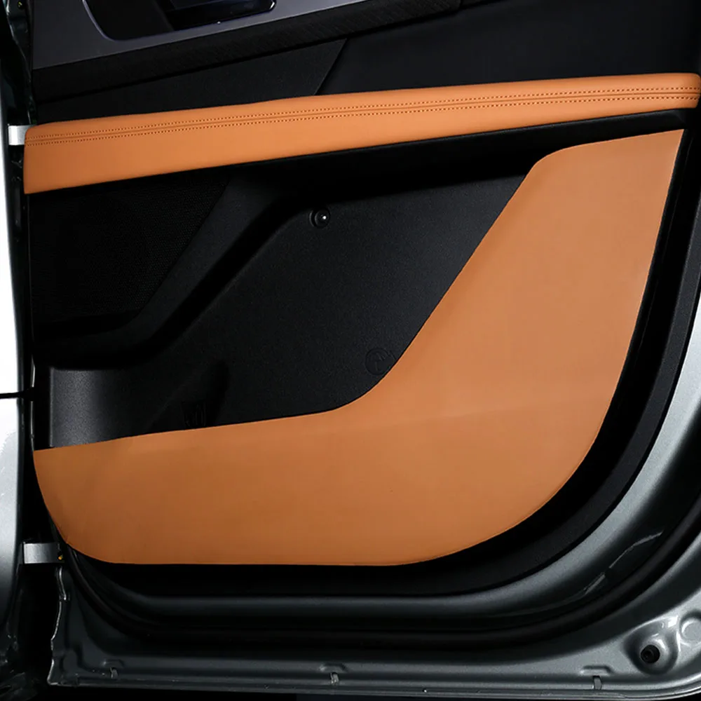 

4 Pcs Door Anti Kick Pad For GWM Haval H5 2023-2025 Interior Modification Product Original Car Color Leather Protective Pad