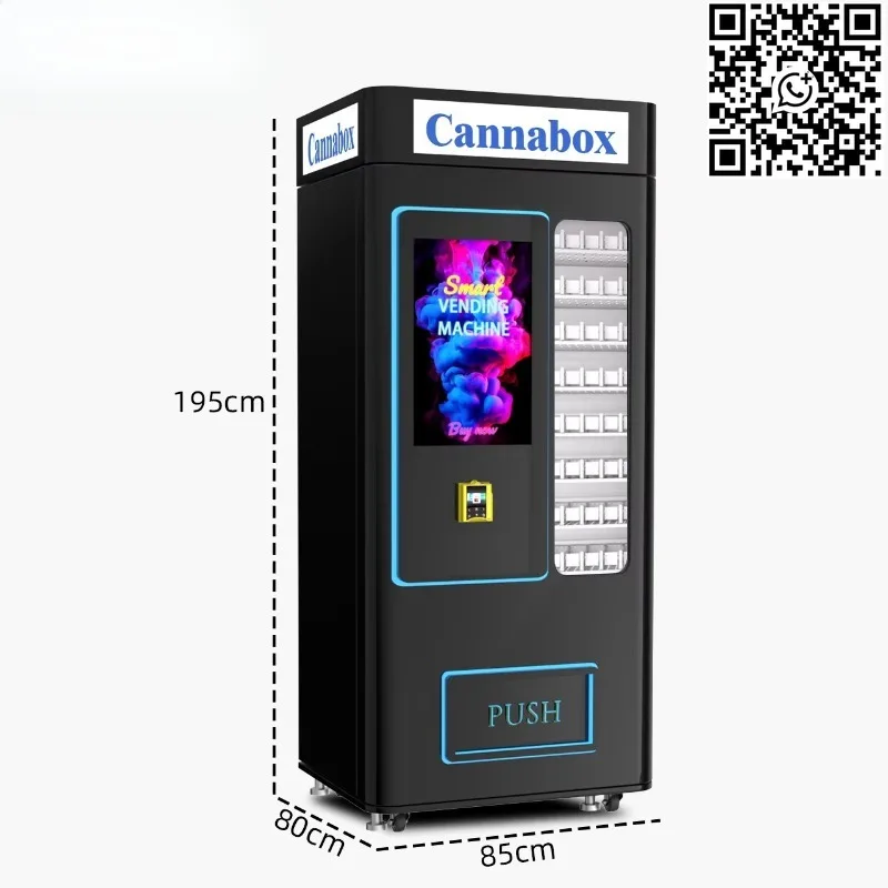 Customized Nightclubs and Bar Vending Machine High Capacity for Nicotine Cigarettes with Card Reader ID Scanner Age Verification